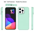 thumbnail image 2 of iPhone 13 Pro Case, Takfox iPhone 13,13 Pro,13 Pro Max Basic Case [Frosted] Shockproof Case Liquid Silicone Gel Rubber Soft TPU Anti-slip Bumper Thin Matte Slim Phone Case Covers,Green, 2 of 6