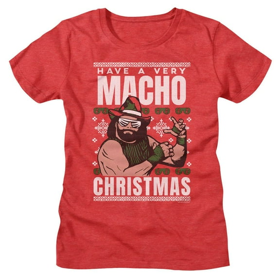 Macho Man Tacky Christmas Women's T Shirt (XL)