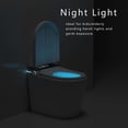 thumbnail image 2 of WinZo Rear Outlet Smart Toilet With Bidet, Back Flush Auto Open, Auto Flush, Instsant Heated Seat, Warm Water and Dryer, LED Night Light for Basement Bathrooms (White, 23"D x 14"W x 18.5"H), 2 of 5