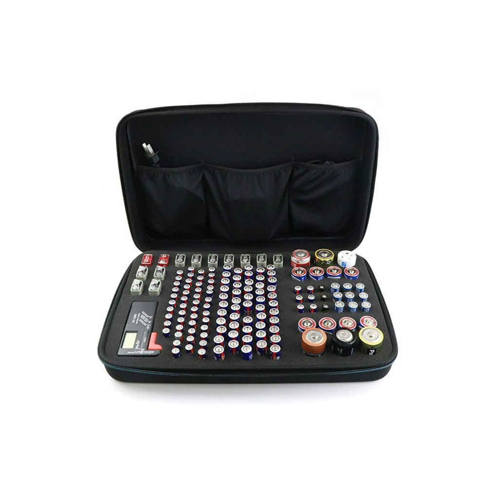 US Battery Storage Case Carrying Bag For AA AAA C D 9V Battery w