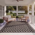 thumbnail image 3 of SAFAVIEH Courtyard Janey Geometric Indoor/Outdoor Area Rug Black/Light Beige, 5'3" x 7'7", 3 of 10