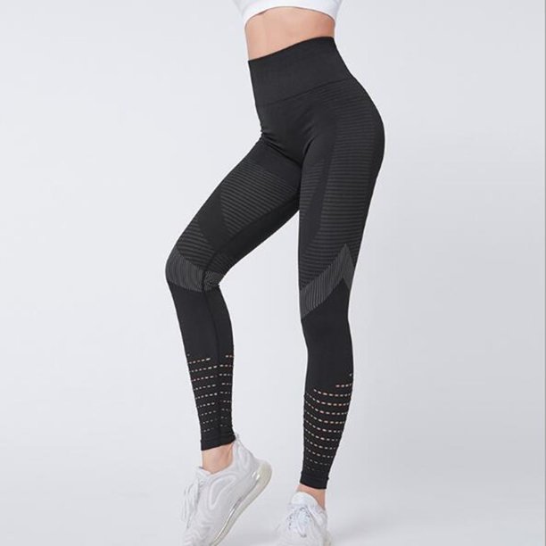 Fitness Pantalones de yoga para fitness Cintura alta Caderas de melocotón Pantalones finos para correr Ehuebsd Para Estrenar