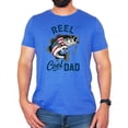 thumbnail image 2 of Funny Fishing Dad Shirt for Men Patriotic Bass Graphic Tee Fathers Day Gift for Outdoorsmen Heather Blue Shirt Adult X-Large, 2 of 6
