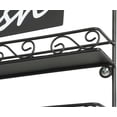 thumbnail image 2 of Nail Polish Wall Rack Organizer, 6 Shelf,Holds Up To 102 Bottles (Gloss Black Steel) (NAILWM6BK), 2 of 4