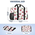 thumbnail image 3 of Large Hand-Held Storage Bag Kitchen Reusable Grocery Bags， Travel Tote Bags， Waterproof Tote，Laundry Bag，Beach Bag， Pool Bag Lovely Red Cherry, 3 of 8