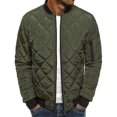 thumbnail image 1 of Men's Cotton Bomber Jacket Thermal Outdoor Military Flight Coat Outerwear Zip Up zhangyuxiang LED, 1 of 2