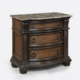 thumbnail image 5 of Traditional King Tufted Bed Set Coffee Brown Formal Bedroom Furniture 5pc, 5 of 8