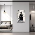 thumbnail image 3 of ZHONGYUTONG Japanese Samurai Wall Art Black and White Armored Samurai Canvas Picture Japan Warrior Poster Bushido Print Wall Decor Framed (20" x 30"), 3 of 6