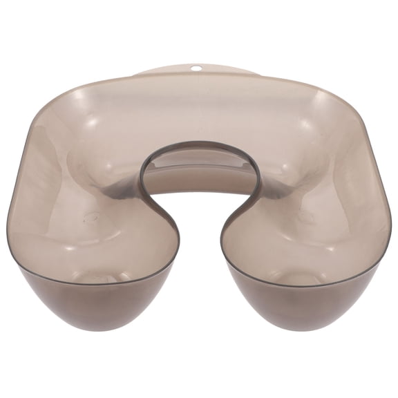 Raindrops 1Pack Hair Perm Neck Tray Rectangular Black PVC Practical Grooves Design For Barbershop