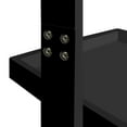 thumbnail image 2 of eHemco 5 Tier Leaning Wall Book Shelf, 70 Inches, Black, 2 of 8