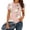 #237-Pink, variant on TaTaai Women's Everyday Summer Top Short Sleeve Round Neck Patterned Design Casual Printed Cotton Blend T-Shirt Gift