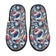thumbnail image 1 of Balery cool rock Skull Pantuflas de Casa de Felpa Silenciosas con Diseño Estampado, Zapatillas Cómodas Antideslizantes de Algodón para Interior-Large, 1 of 8
