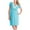 Light Blue, variant on ShomPort Nursing Gowns For Breastfeeding Short Sleeve V Neck Solid Color Maternity Dress Maternity Sleepwear