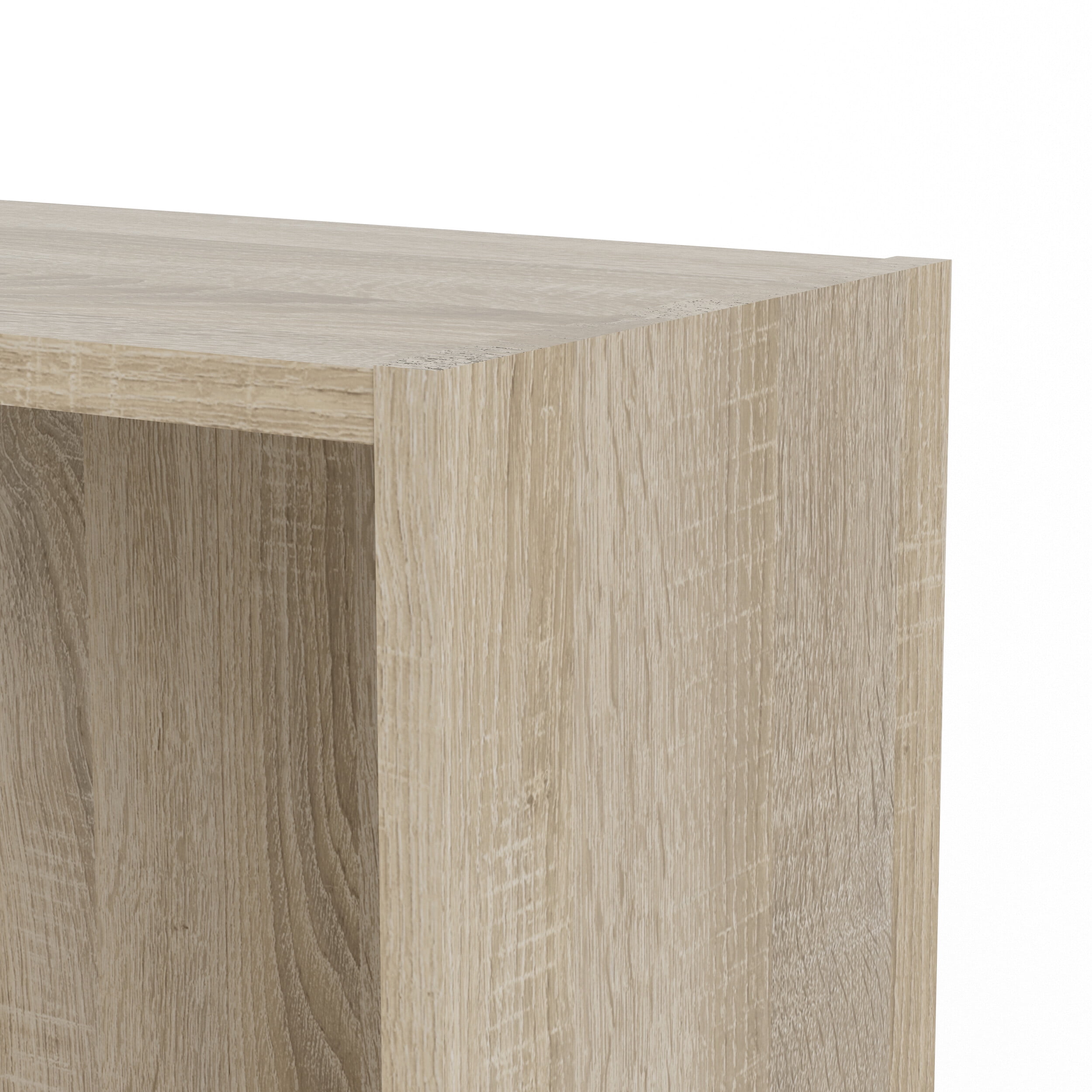 Tvilum Element Adjustable 5 Shelf Bookcase, Storage Home Office Bookshelf for Adults, Oak Structure