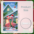 thumbnail image 6 of Decorative Design Merry Christmas Banner Flamingo Theme Polyester Material Flamingo Design for Holiday Decoration Winter Celebration Indoor Party, 6 of 9
