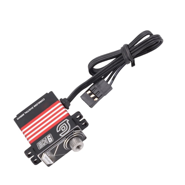 9KG RC Digital Micro Servo, High Sensitivity IP66 Metal Servo for SCX10 III 1/18 RC Crawler with Arm Replacement