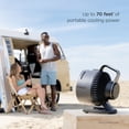 thumbnail image 2 of Shark FlexBreeze HydroGo Misting Fan, Corded & Cordless, Evaporative Cooling, 5 Speeds, FA052 Grey, 2 of 8