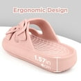 thumbnail image 3 of Nsw Kids Cloud Slides Girls Boys Double Buckle Slip On Sandals Youth Adjustable Flip Flops Summer Soft Pillow Slippers Flat Beach Pool Shower Shoes, 3 of 9