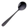 thumbnail image 6 of yuHome 304 Stainless Steel Flat Handle Round Spoon, Multipurpose Thickened Dinner Soup Spoon for Home Kitchen and Restaurant Use,Single Spoon, 6 of 7