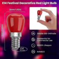 thumbnail image 3 of Pack E14 Red Led Light Bulbs 3w E14, Decorative Red E14 Led Bulbs, 25w Replacement, Suitable For Ambient Lighting, Halloween, Christmas [energy Class, 3 of 5