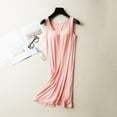 thumbnail image 3 of Women Sleeveless Built-in Bra Padded Long Nightdress Comfy Sleepwear Pajamas, 3 of 6