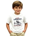 thumbnail image 4 of KHONTS Toddler Boy Shirts Baby Kids Short Sleeve T-Shirt Graphic Tee Funny Letters Print Tops,Size 2-13 Years White 160, 4 of 4