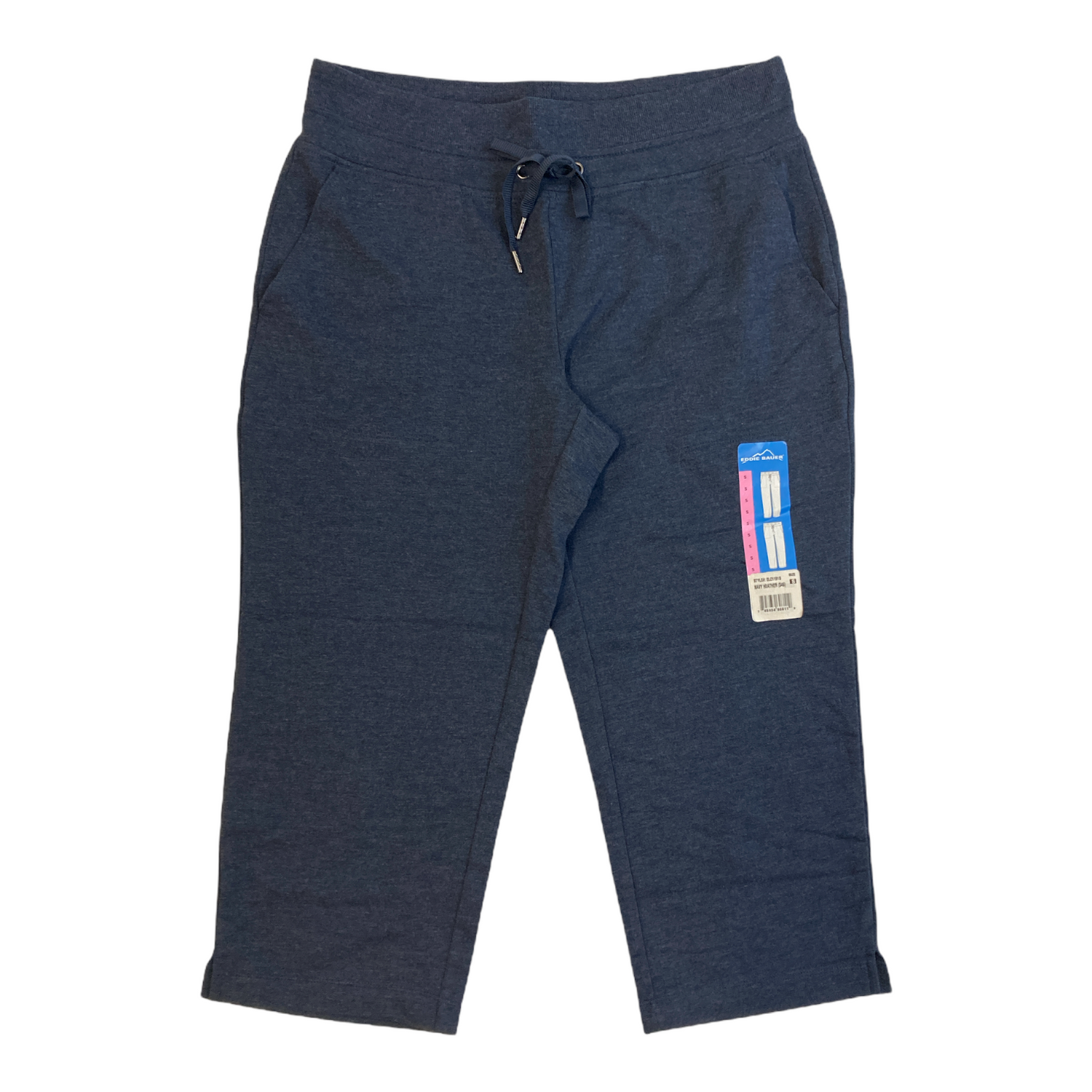 Eddie Bauer Women's French Terry Capri Pants In Navy Heather, S