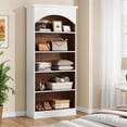 thumbnail image 2 of Tribesigns 5-Shelf White Bookcase and Bookshelf, 70.9'' Tall Bookcase for Living Room, Home Office, 2 of 7