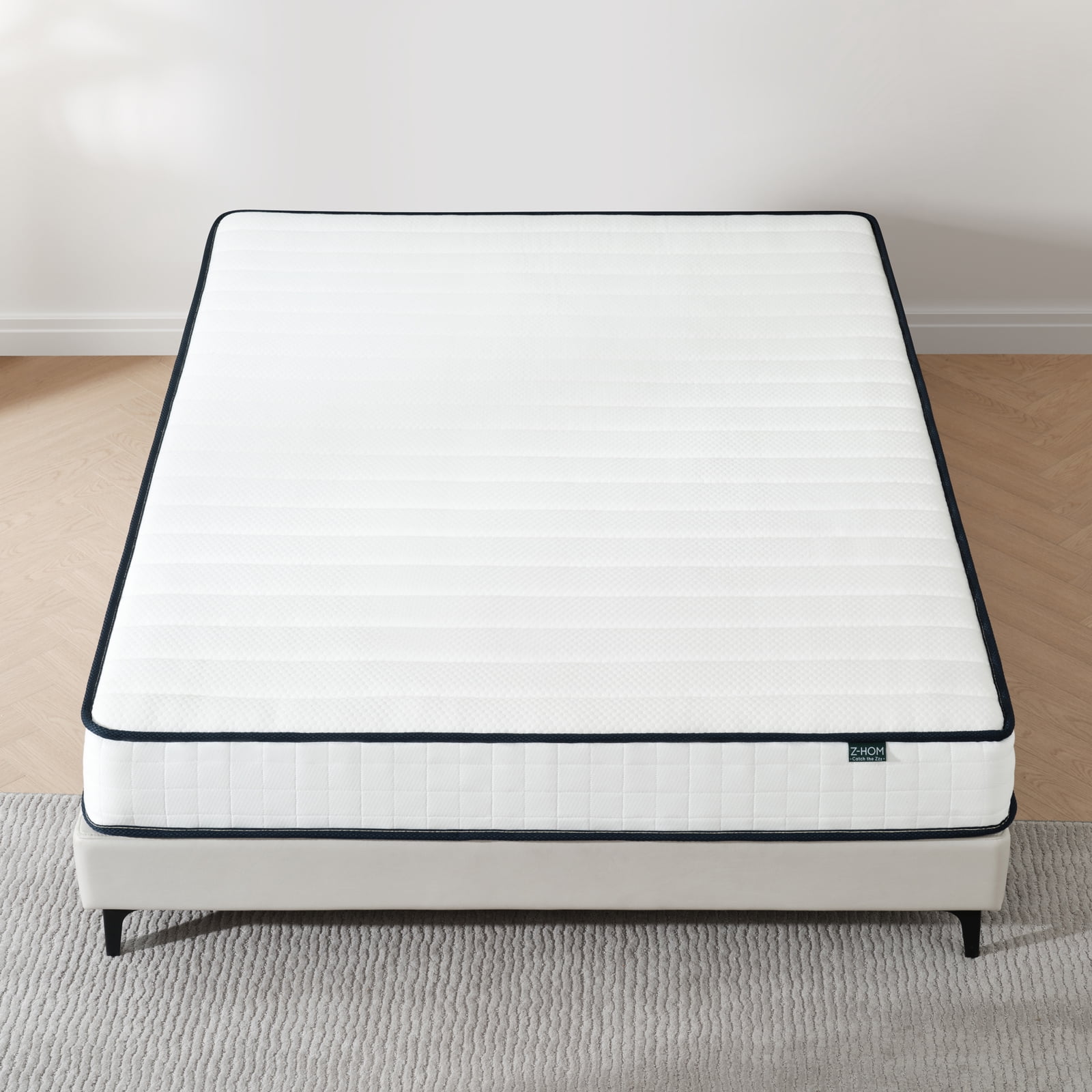 Z-HOM Full Size Mattress in a Box, 8" Hybrid Mattress, Memory Foam and Individual Pocket Springs with Motion Isolation