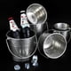 thumbnail image 4 of 1Pc 1.5L Stainless Steel Ice Bucket Portable Ice Chiller Cooler with Handle Ice Cube Container for Wine Champagne Beer Without Borneol (Silver), 4 of 4
