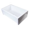 thumbnail image 6 of ALFI brand AB3018ARCH-W  30" White Arched Apron Thick Wall Fireclay Single Bowl Farm Sink, 6 of 10