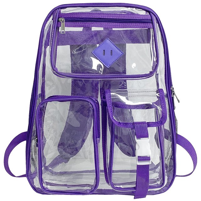 Mochila Bolso Hombro Doble Al Aire Libre PVC Con Correa Ajustable para Mujer