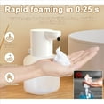 thumbnail image 5 of 2X Dispensador Automático de Jabón Dispensador de Jabón en Espuma Sin Contacto 550 Ml Dispensador de Jabón en Espuma Ajustable Recargable por USB, 5 of 5