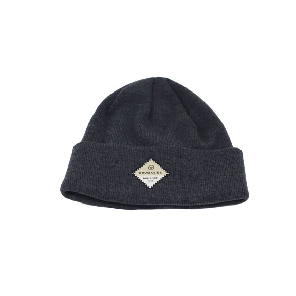 WITHMOONS Brookside Patch Ribbed Beanie Skull Beanie Hat Watch Cap CR51481 (Charcoal)