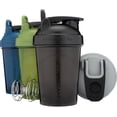 thumbnail image 1 of Hydra Cup OG 4 Pack 20 oz Small Shaker Bottles for Protein Mixes, Shaker Cups with Ball Blender Whisk, Travel To Go, BPA Free (Multicolor Set), 1 of 5