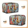 thumbnail image 6 of 1pc, Sunflower Rooster Bread Maker Cover, Chick Print Small Kitchen Appliance Bread Maker Dust Cover Microwave Bread Maker Cover, Suitable for 2 Slices Models, 6 of 7