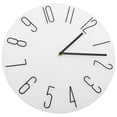 thumbnail image 2 of Shisuyan Round Wall Clock White Plastic 1Pack 13.8In, 2 of 9