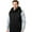 Black, variant on CharmCyan Men Sleeveless Puffer Vest with Removable Hood Lightweight Quilted Outerwear Zipper Closure Warm Casual Jacket for Winter Black L