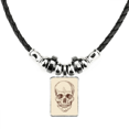 thumbnail image 1 of Collar Unbranded esqueleto ilustraciones colgante cuerda de cuero 2.0 cm x 2.7 cm, 1 of 3