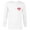 White, variant on Disney Donald and Daisy Duck Valentine's Day Small Heart - Long Sleeve T-Shirt for Men - Customized-White