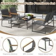 thumbnail image 2 of Gymax 8-Piece Patio Furniture Set Outdoor Conversation Set w/ Padded Fabric Seats, 2 of 9