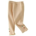 thumbnail image 2 of JTieacloth Girls Pants Lightweight Autumn And Winter Girls' Leggings New Baby Pants Plus Fleece Winter Warm Pants Baby Warm Pants,Sizes 3-4 Years, 2 of 4