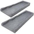 thumbnail image 1 of Caucho antisalpicaduras Rubber Downspout Splock, paquete de 2 canaletas para lluvia, color gris, 1 of 7