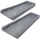thumbnail image 1 of Caucho antisalpicaduras Rubber Downspout Splock, paquete de 2 canaletas para lluvia, color gris, 1 of 7