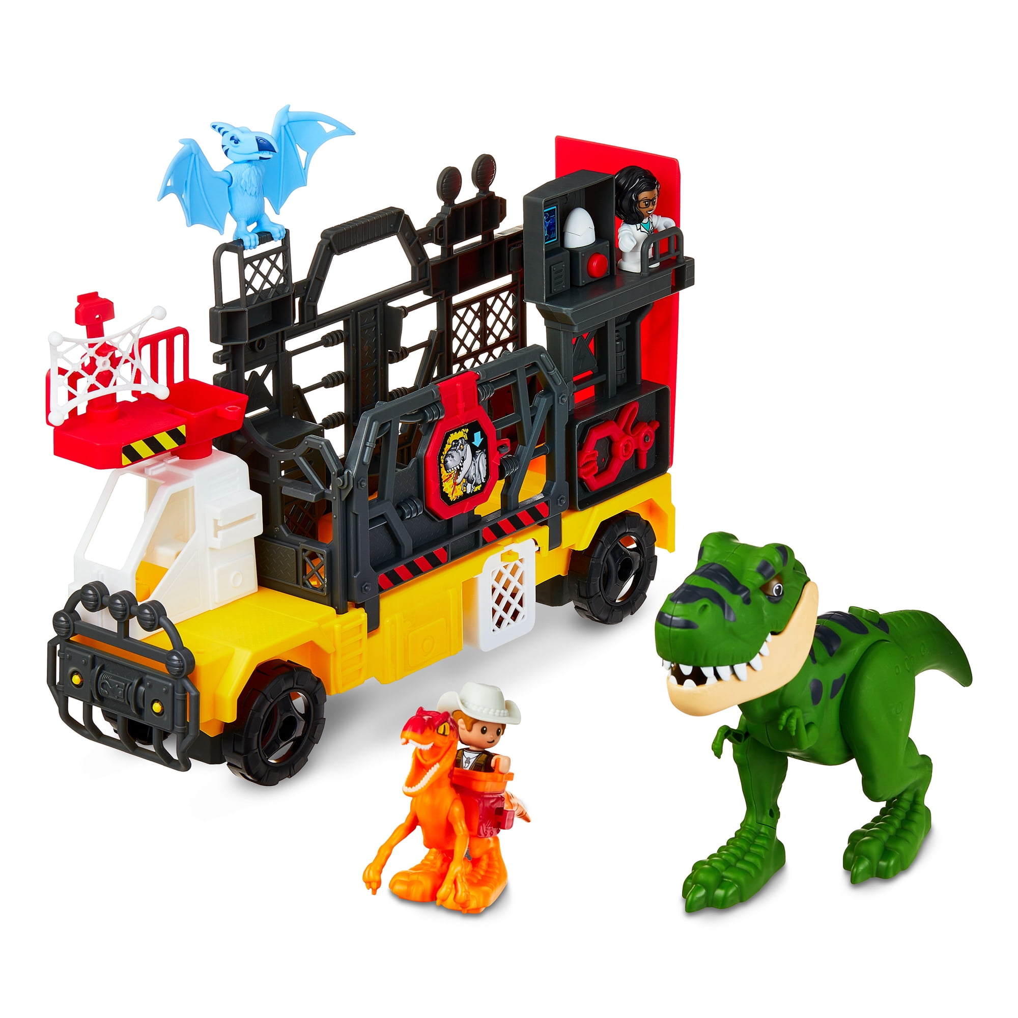 Kid Connection Dino Hauler Truck Play Set, 16 Pieces, Ages 3+