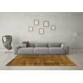 thumbnail image 3 of Ahgly Company Indoor Round Abstract Orange Modern Area Rugs, 3' Round, 3 of 4