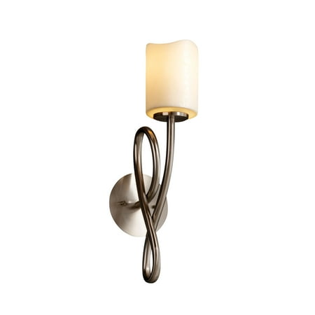 

Justice Design Group Cndl-8911-14-Crem Candlearia 5 Wall Sconce - Nickel