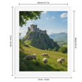 thumbnail image 2 of Paint By Numbers Kit for Adults Beginner - DIY Castle On Hill With Grazing Sheep Canvas Painting Kits for Adults, Frameless Paint By Number for Adults for Home Wall Decor 16x20 Inch, 2 of 7