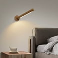 thumbnail image 3 of Yika Lamp 360 Degree Rotatable Wooden LED Wall Lamp LED Desk Lamp Corridor Light, 3 of 8
