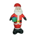 thumbnail image 2 of LB International Pre-Lit Inflatable Santa Claus with Gift Outdoor Christmas Decoration - 8', 2 of 2